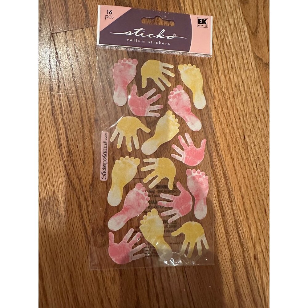 STICKO SCRAPBOOK CRAFT STICKERS HANDS FEET FAMILY